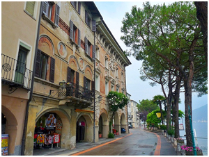 arcade of shops